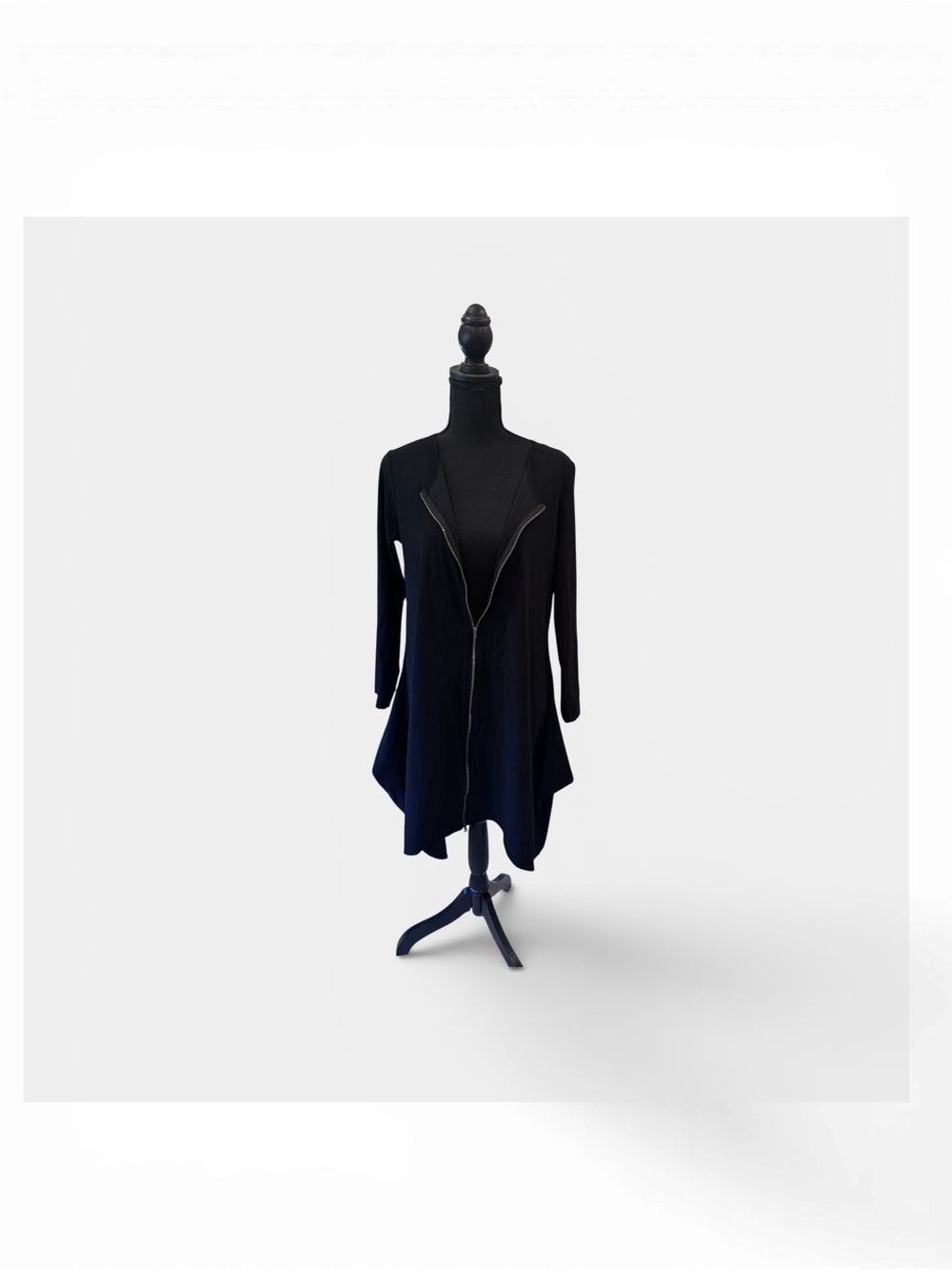 bryn Walker Black Asymmetrical Zip-Front Jacket